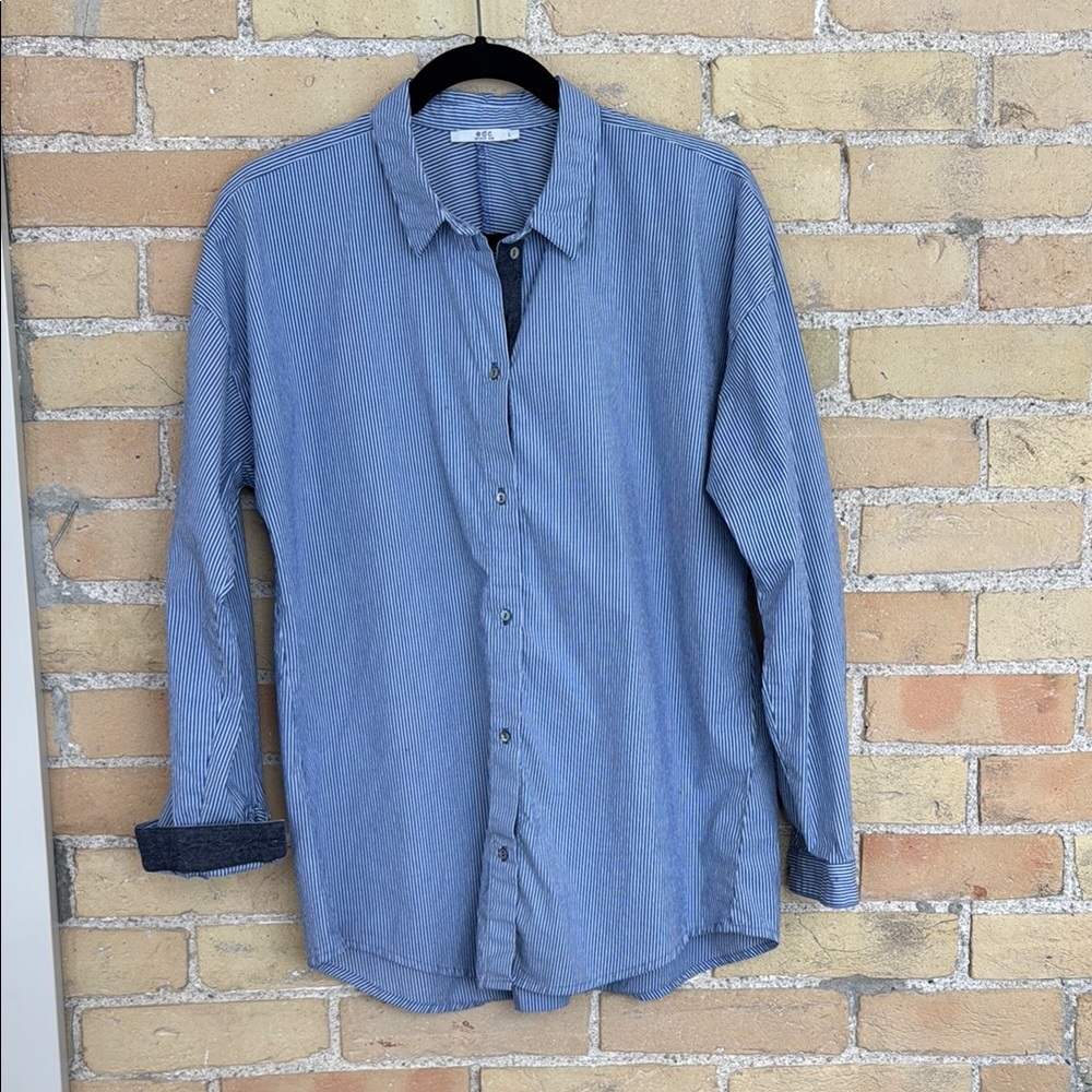 Esprit -EDC Blue and White Striped Shirt